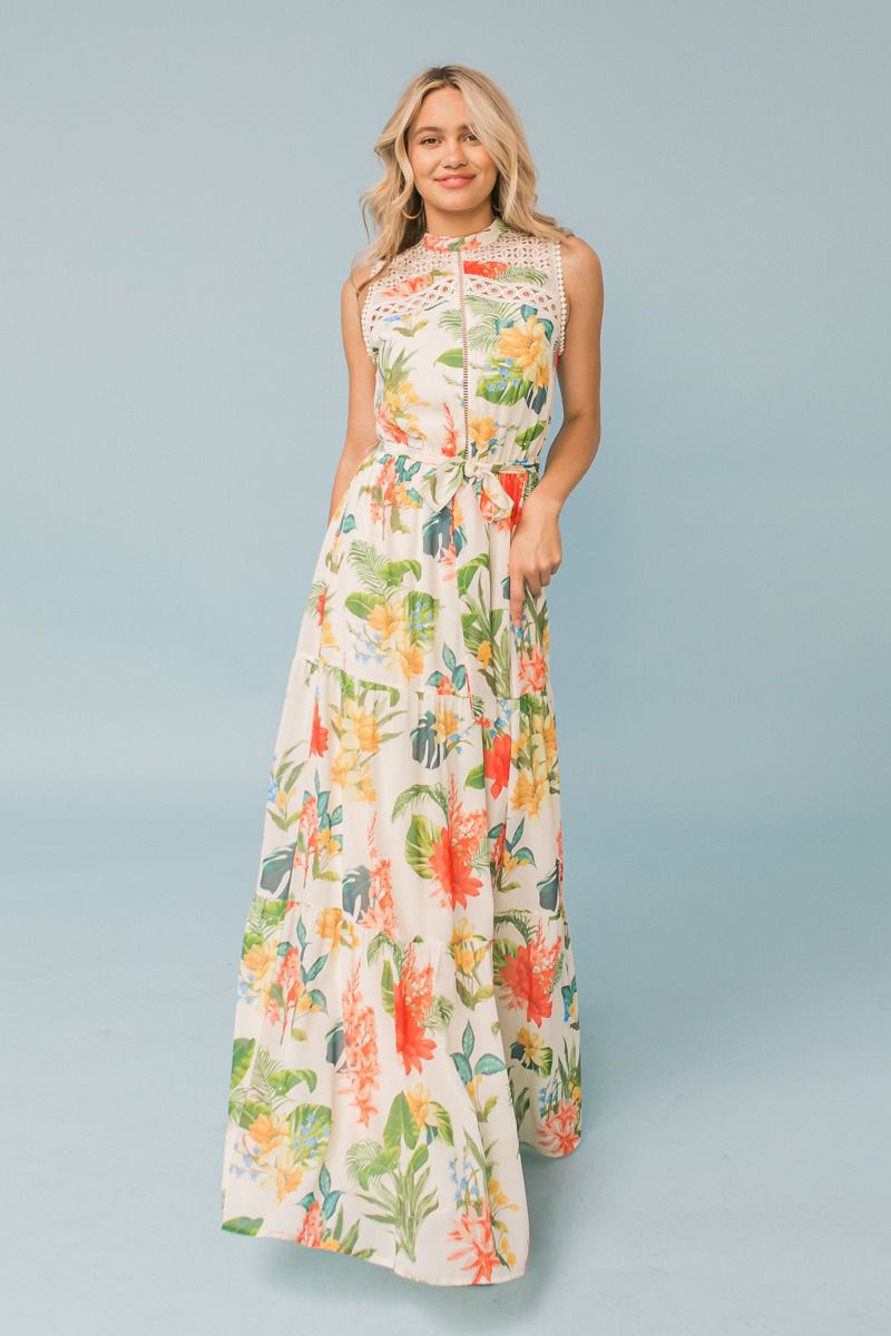 FLORAL  MAXI DRESS