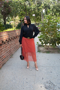 PLEATED SKIRT