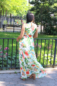 FLORAL  MAXI DRESS
