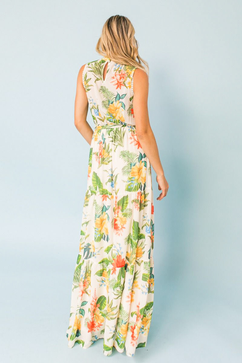 FLORAL  MAXI DRESS